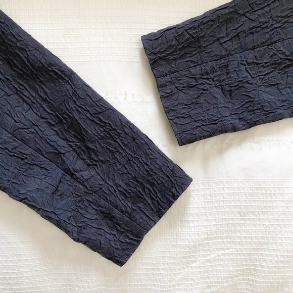 MARNI GIMAN SUMMER 2013 SILK BLEND CHARCOAL DARK GREY TEXTURED COLLARLESS BLAZER - Picture 8 of 10